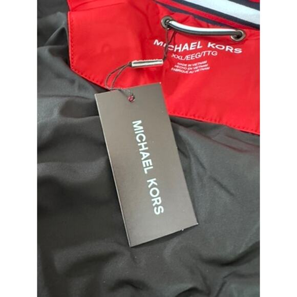 NWT!! "MICHAEL KORS" Men's Red Puffer Coat Size XXL MSRP-428.00 Streetwear Warm - Picture 5 of 14